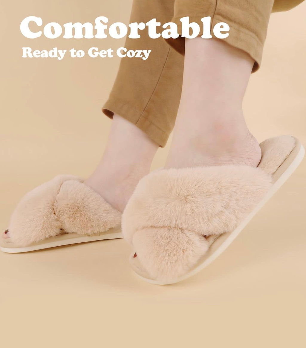 Fluffy Slippers Memory Foam