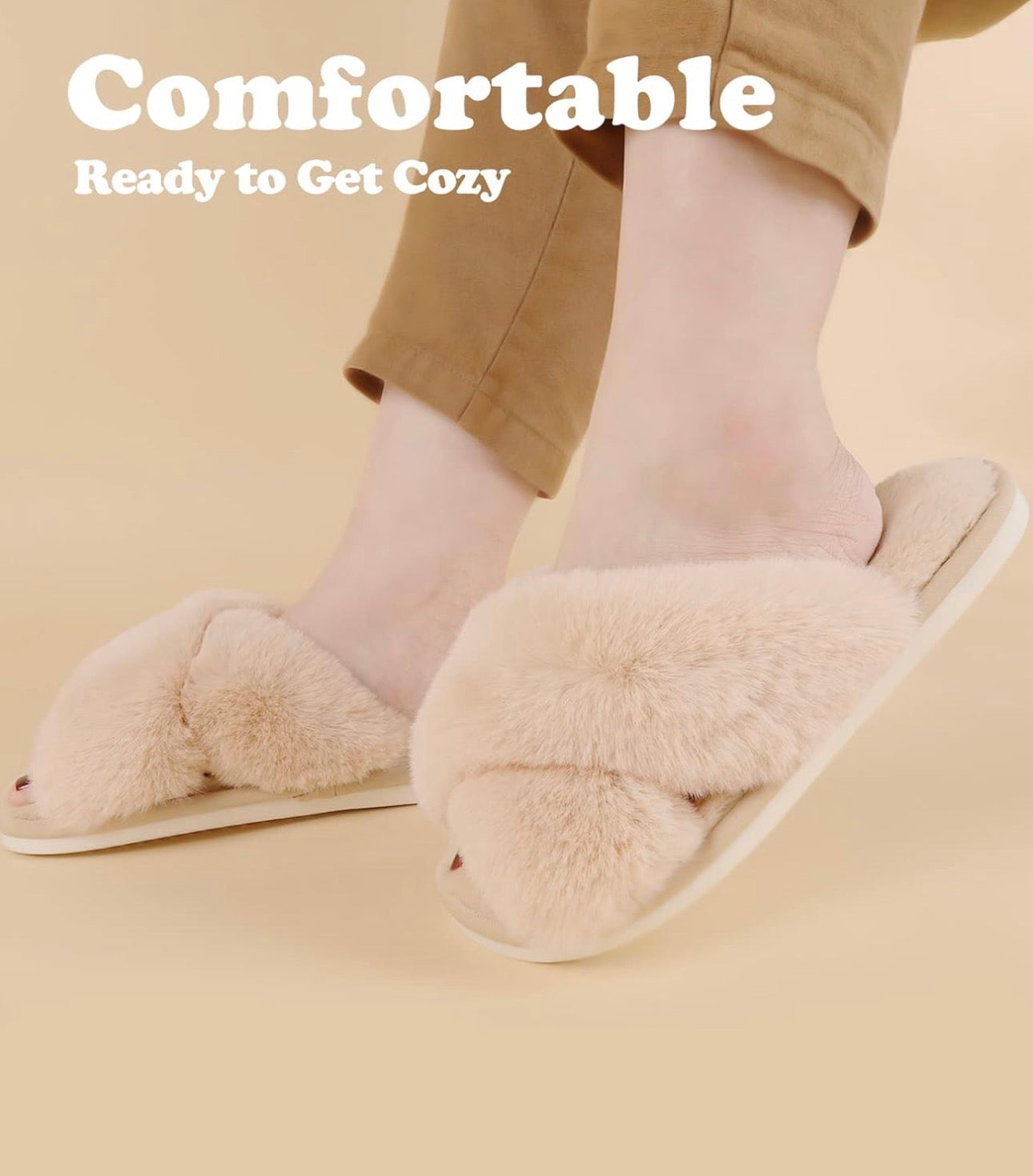 Fluffy Slippers Memory Foam