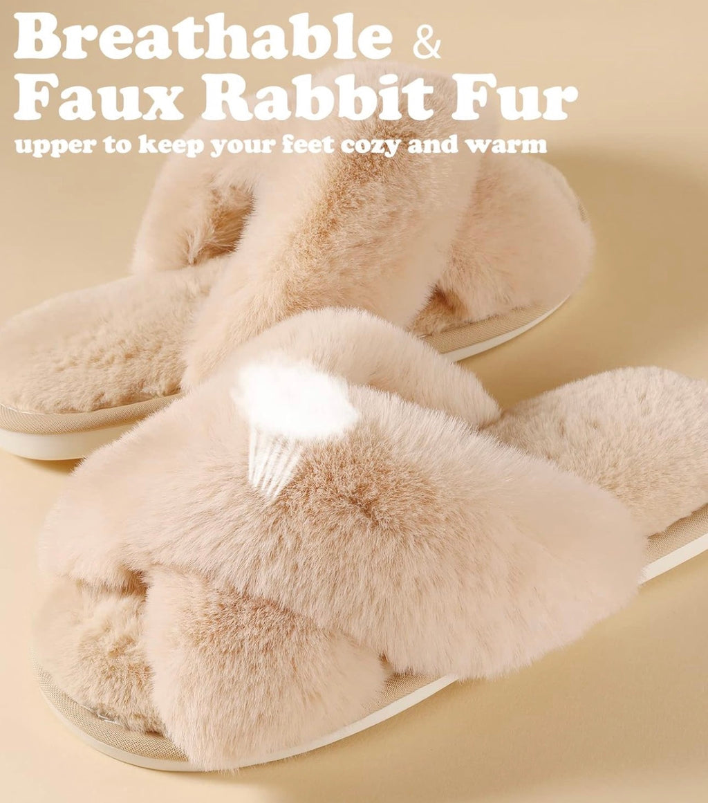 Fluffy Slippers Memory Foam