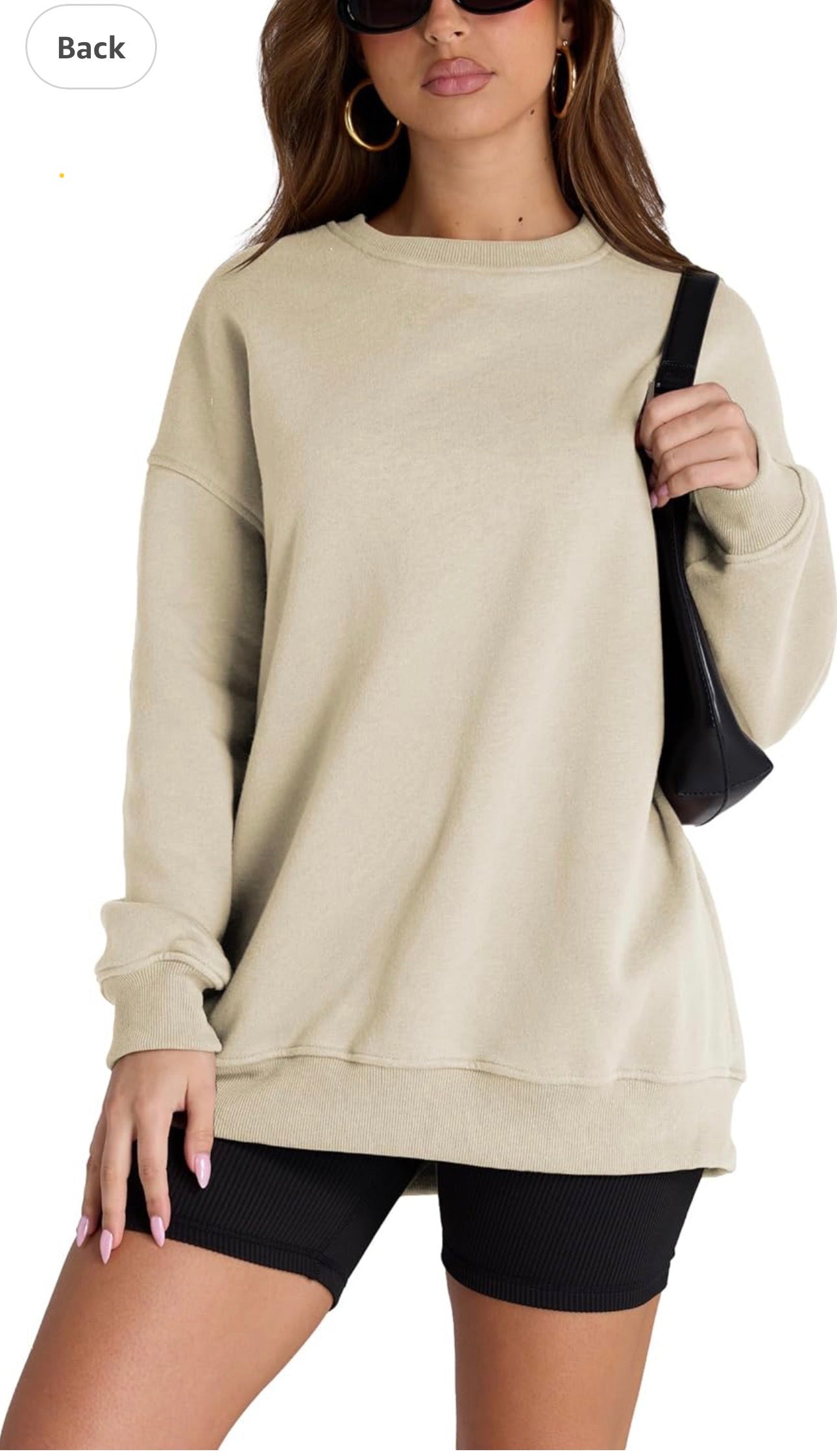 Oversized Sweatshirt Women Loose Fit Vintage Crew Neck Sweatshirts Long Sleeve Tops